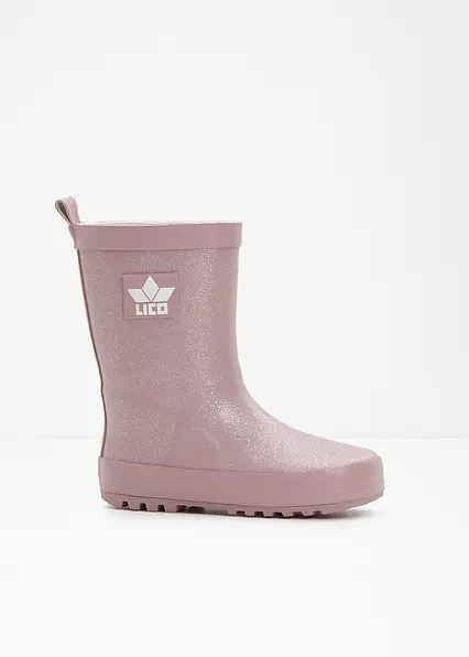glitzernder Lico Kinder Gummistiefel in rosa - Lico