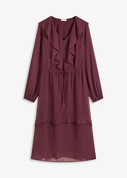 Midikleid in braun von vorne - bonprix