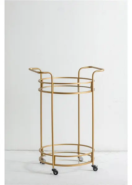Servierwagen in gold von vorne - bonprix