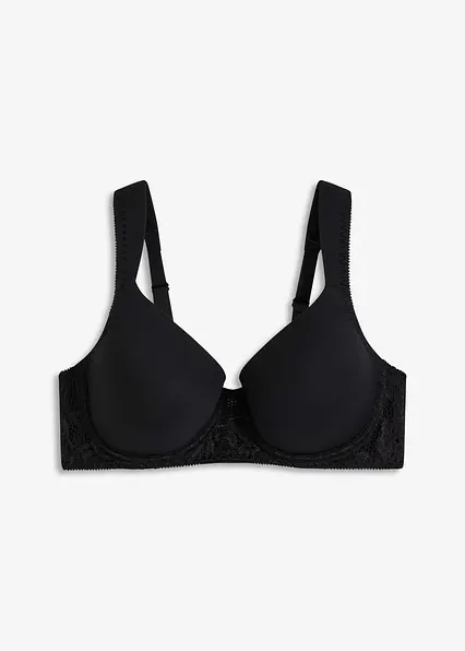 Schalen-BH aus softem Modal in schwarz von vorne - bonprix