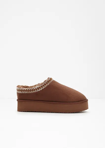 Plateau-Boots in braun - bonprix