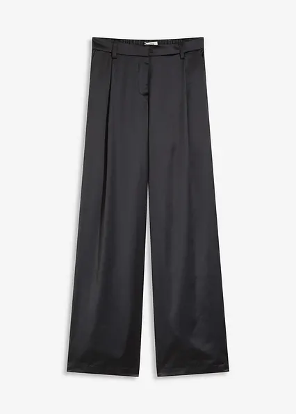 Marlenehose in schwarz von vorne - bonprix