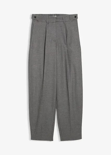 Hose mit Bequembund aus Viskose-Mix in grau von vorne - bonprix