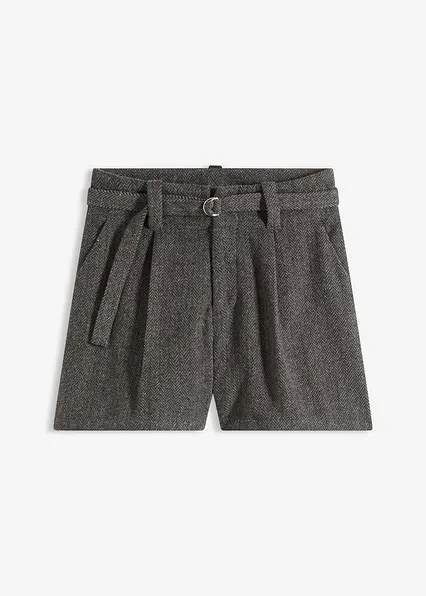 Shorts in grau von vorne - bonprix