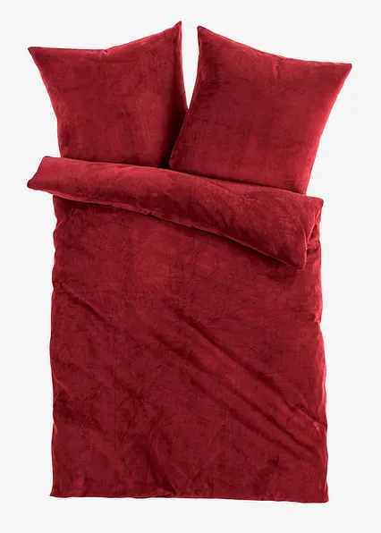 Cashmere Touch Bettwäsche in rot von vorne - bonprix