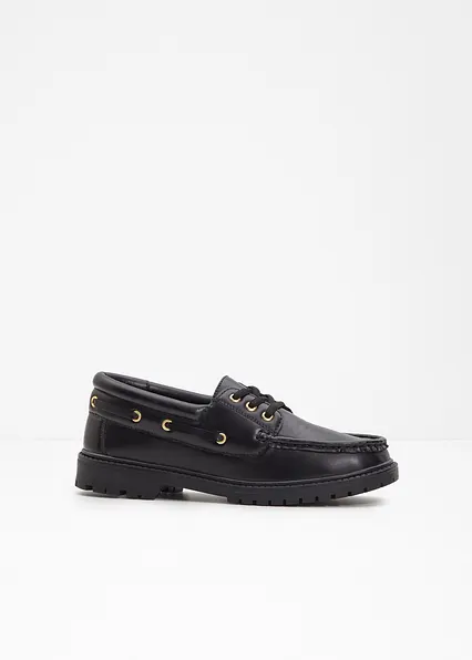 Loafer mit Schnürung in schwarz - bonprix