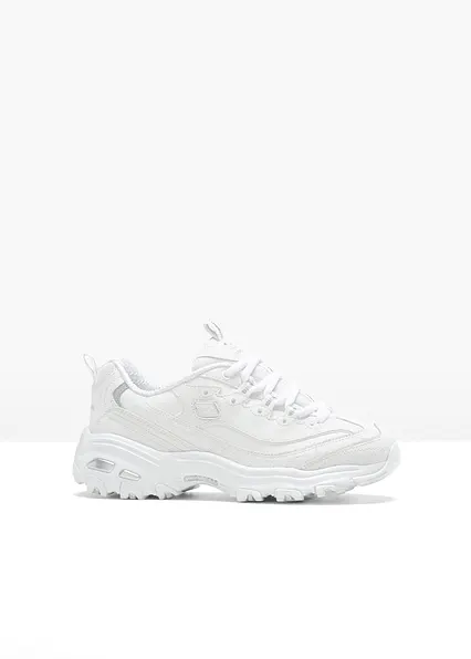 Skechers Chunky Sneaker mit Memory Foam in weiß von vorne - Skechers