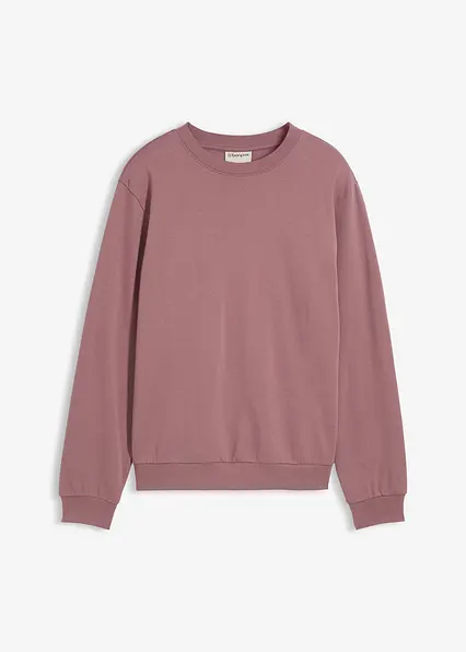 Sweatshirt in lila von vorne - bonprix
