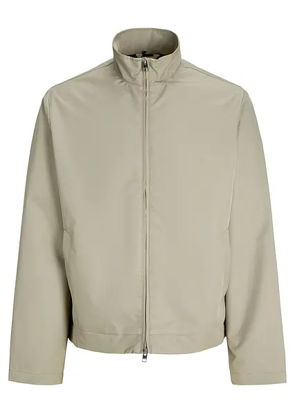 JJ REBEL Harrington-Jacke in Regular Fit in beige von vorne - J&J Rebel