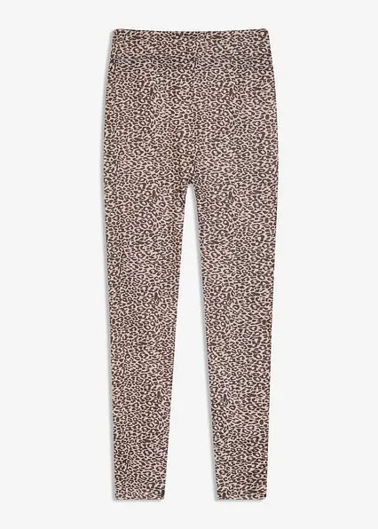 Thermo Leggings in braun von vorne - bonprix