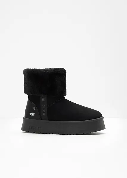 Mustang Plateau-Boots in schwarz - Mustang