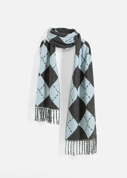 Schal in blau von vorne - bonprix