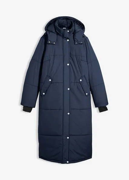 Funktions-Steppmantel mit isolierender Wärmetechnologie in blau von vorne - bonprix