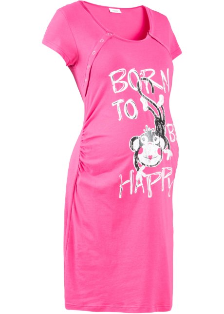 Still-Nachthemd mit Baumwolle in pink - bpc bonprix collection - Nice Size