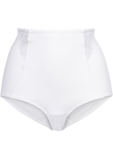 Shape Panty mit starker Formkraft in weiß von vorne - bpc bonprix collection - Nice Size
