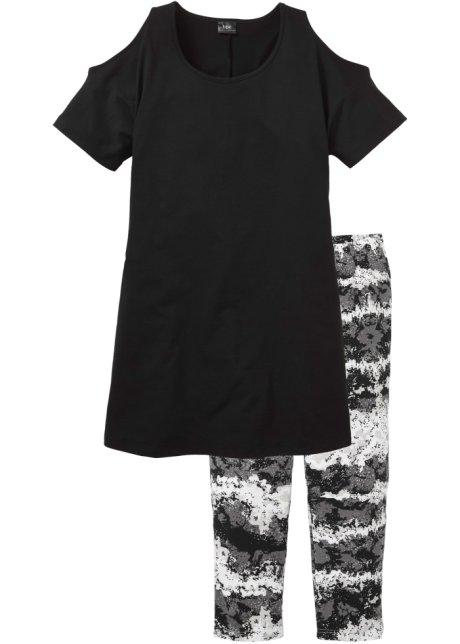 Capri Pyjama in schwarz - bpc bonprix collection