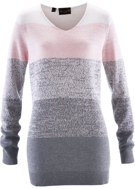 Premium Pullover mit Cashmere-Anteil in rosa von vorne - bpc selection