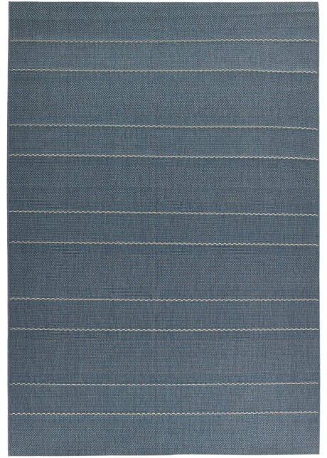 In- und Outdoor Teppich mit dezenten Streifen in blau - bpc living bonprix collection
