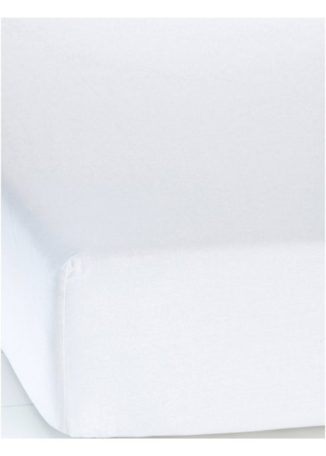 Linon Spannbettlaken in weiß von vorne - bpc living bonprix collection
