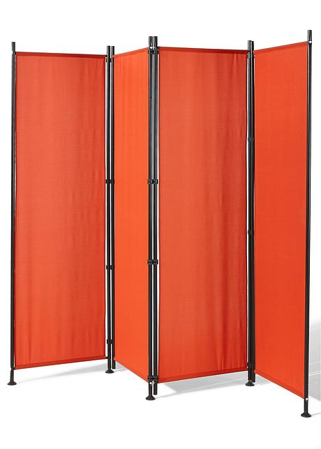 Der Moderne Sichtschutz Ist Platzsparend Weil Faltbar Orange