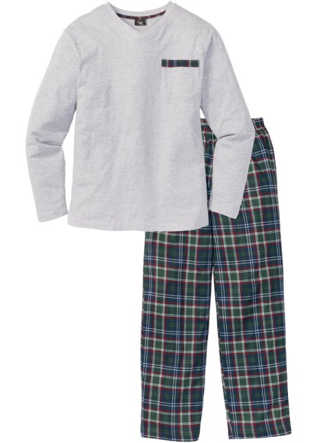 Pyjama in weiß von vorne - bpc bonprix collection