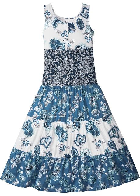 Madchen Sommerkleid Wollweiss Jeansblau Dunkelblau Kinder Bpc Bonprix Collection Bonprix De