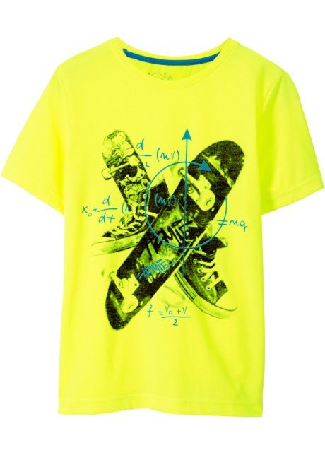 Jungen T-Shirt in gelb von vorne - bpc bonprix collection