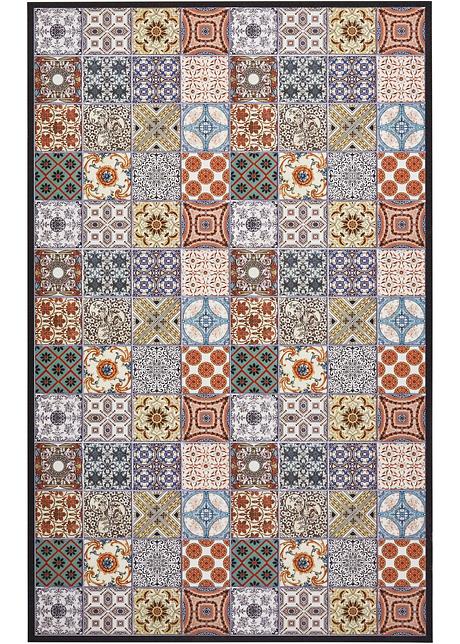 Moderne Vinyl Bodenmatte Mit Kachelmotiven Bunt