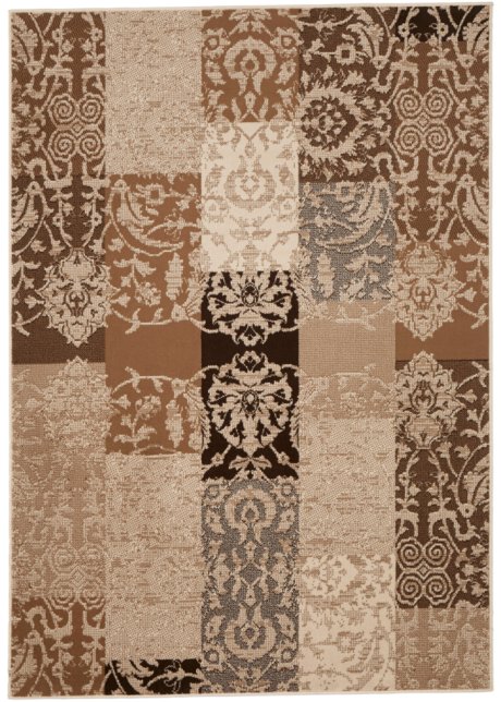 Teppich in Patchworkoptik in braun - bpc living bonprix collection