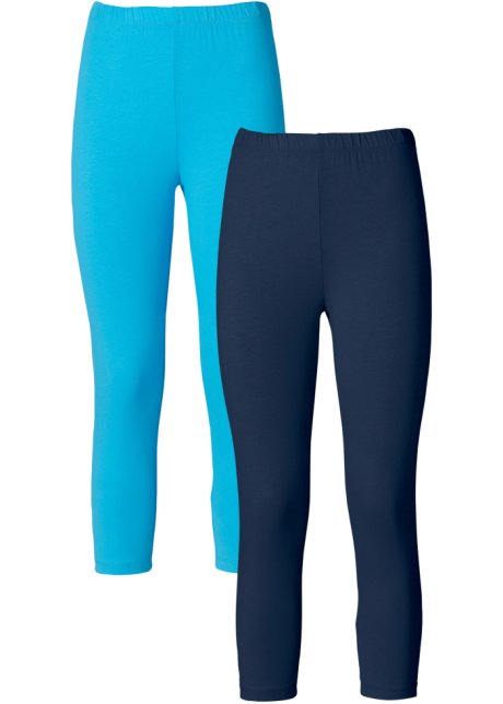 Capri-Leggings (2er-Pack) in blau - BODYFLIRT