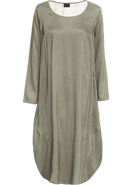 Kleid Angesagtes New Oversize Mit Seitentaschen Khaki KF1lJc