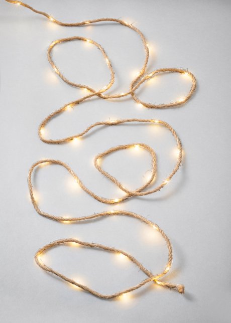 LED-Lichterkette-Kordel in beige - bpc living bonprix collection