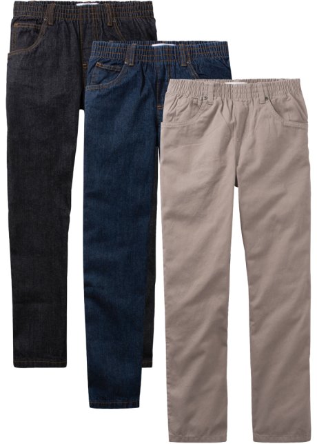 Jungen X-Slim Fit Twillhose Stoffhose stretch Jeans Strech-stoff bronze-braun