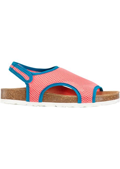 Die Bequeme Sandale In Bi Color Optik Pink Blau