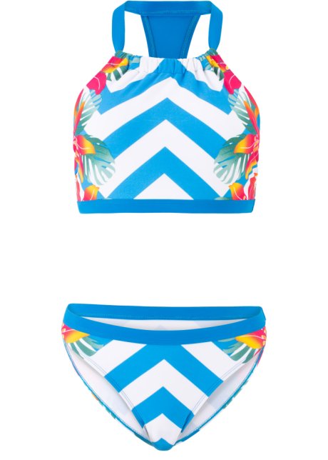 Bustier Bikini (2-tlg. Set) in blau von vorne - RAINBOW