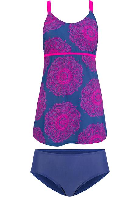 Aparter Long Tankini mit aussergewöhnlichem Druck Aparter Long Tankini mit aussergewöhnlichem Druck