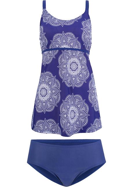 Aparter Long Tankini mit aussergewöhnlichem Druck Aparter Long Tankini mit aussergewöhnlichem Druck