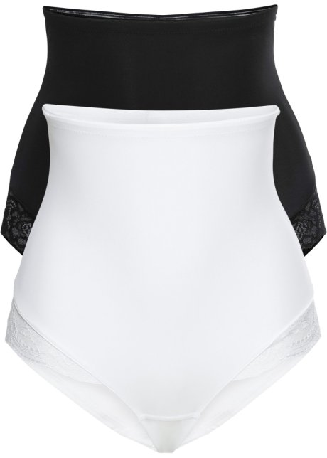 Shape Panty mit leichter Formkraft (2er Pack) in schwarz - bpc bonprix collection - Nice Size