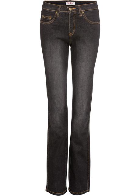 Figurbetonte Basic Schlankmacher Jeans Schwarz Normal