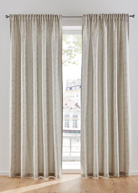 Feines Bambus Design Auf Hochwertigem Jacquard Gewebe Grau