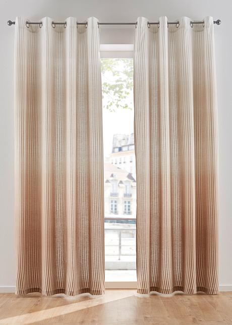 Frische Farben in modernem Farbverlauf! - beige, Ösen