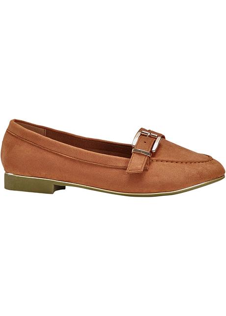 Ein schicker Allrounder ist der Mokassin mit dekorativer B.P.C. BONPRIX COLLECTION Schuhe Halbschuhe Gr. 39 braun