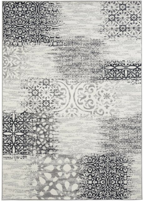 Teppich mit Patchworkmusterung in grau - bpc living bonprix collection