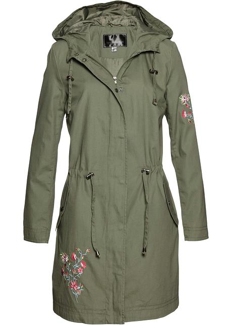 Parka Mit Stickerei Oliv Bpc Selection Bonprix De