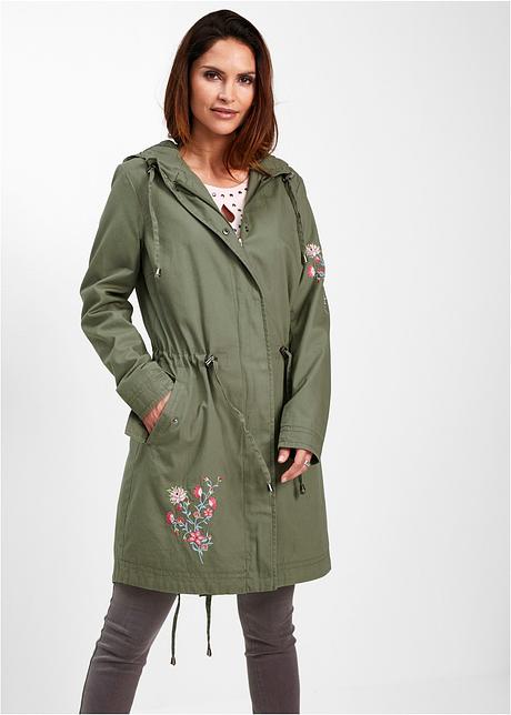 Parka Mit Stickerei Oliv Bpc Selection Bonprix De