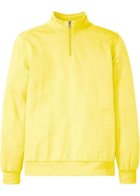 Sweatshirt mit Troyerkragen Sweatshirt mit Troyerkragen