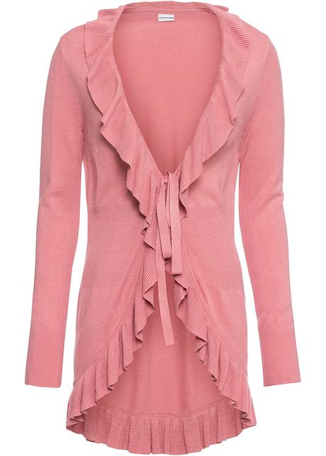Strickjacke Mit Volants Rauchrose Bodyflirt Online Kaufen