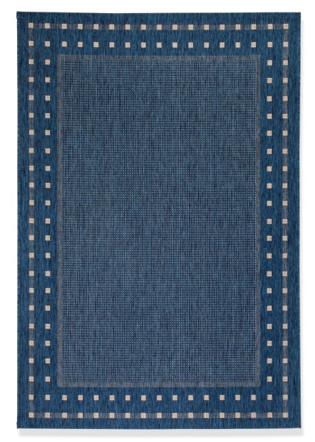 In- und Outdoor Teppich mit umlaufender Bordüre in blau - bpc living bonprix collection