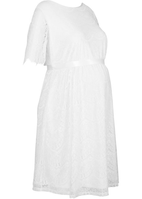 Umstands-Hochzeitskleid in weiß von der Seite - bpc bonprix collection