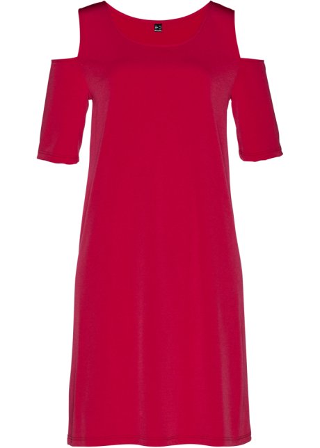 Cold-Shoulder-Kleid in rot von vorne - bpc selection